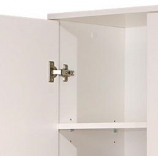 2-trg. Schrank Hochschrank Mehrzweckschrank ARCONATI Melaminbeschichtet Wei�