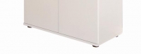 2-trg. Schrank Hochschrank Mehrzweckschrank ARCONATI Melaminbeschichtet Wei�