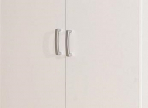 2-trg. Schrank Hochschrank Mehrzweckschrank ARCONATI Melaminbeschichtet Wei�