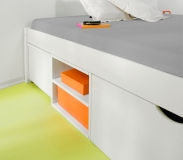 160x200 Bett Funktionbett Jugendbett TILL Kiefer Wei� lackiert