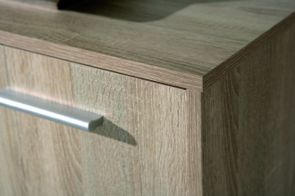 Kommode Sideboard Anrichte EGADI Sonoma Eiche Wei� Dekor