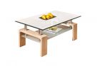 Couchtisch Stubentisch Tisch LOANA Eiche Sonoma Sicherheits-Glas