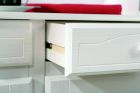 Vitrine Anrichte Buffet Schrank VALENCIA Kiefer Massiv Wei� lackiert