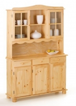 Vitrine Anrichte Buffet Schrank TOSCANA Kiefer Massiv lackiert