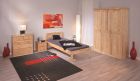 3-trg. Schrank Kleiderschrank Schlafzimmerschrank PELLE Kiefer Vollmassiv Klar lackiert