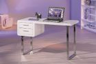 Schreibtisch Arbeitstisch B�rotisch Computertisch CLAUDE MDF Hochglanz Wei�