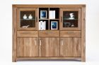 Highboard Vitrine Schrank Kommode 2 8 6 5 Wildeiche Vollmassiv ge�lt