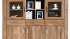 Highboard Vitrine Schrank Kommode 2 8 6 5 Wildeiche Vollmassiv ge�lt