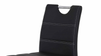 2-er SET Barhocker Hocker Barstuhl Miranda03 Kunstleder Schwarz