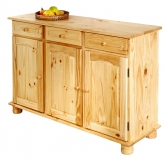 3-trg. Kommode Sideboard Anrichte ABACO Kiefer vollmassiv