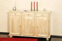 3-trg. Kommode Sideboard Anrichte ABACO Kiefer vollmassiv