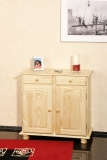 2-trg. Kommode Sideboard PAMINA Kiefer Massiv Klar Lackiert