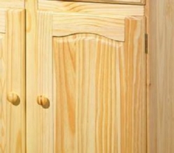 2-trg. Kommode Sideboard PAMINA Kiefer Massiv Klar Lackiert