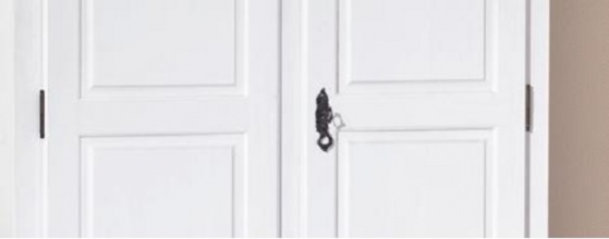 2-trg. Kleiderschrank Schrank Landhausstil HEDDA Massivholz wei�
