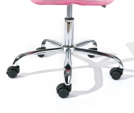 Drehstuhl B�rostuhl Kinder-Stuhl Bonnie Mesh Pink mit Rollen