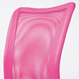 Drehstuhl B�rostuhl Kinder-Stuhl Bonnie Mesh Pink mit Rollen