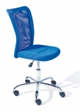 Drehstuhl B�rostuhl Kinder-Stuhl Bonnie Mesh Blau mit Rollen