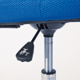 Drehstuhl B�rostuhl Kinder-Stuhl Bonnie Mesh Blau mit Rollen