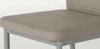 4 St�hle=Set Vierfussstuhl Stuhl Simone S 34 Kunstleder Cappuccino