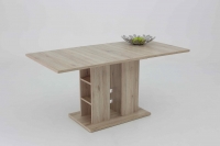 120x80 cm Esstisch, S�ulentisch Steffi 69 San Remo hell,ausziehbar