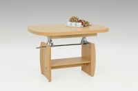 Couchtisch, Stubentisch, Funktionscouchtisch Michael III 06, Buche Dekor