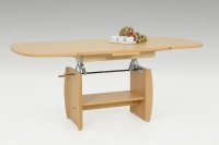 Couchtisch, Stubentisch, Funktionscouchtisch Michael III 06, Buche Dekor
