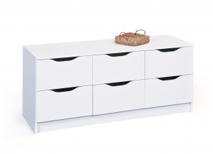 Kommode Stauraum Anrichte Schrank WESTPHALEN6B Wei�