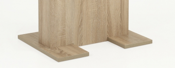 110x69 cm Esstisch, S�ulentisch Britt 63 Sonoma Eiche,ausziehbar