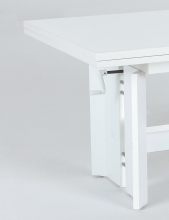 Couchtisch Tisch Stubentisch Dario 53/13 Wei� Ausziehbar H�henverstellbar