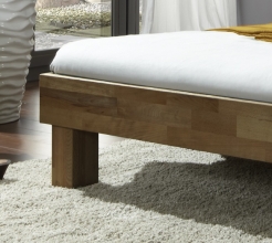 100x200 Bett Futonbett Holzbett Wildeiche Massiv Jennifer100E ge�lt