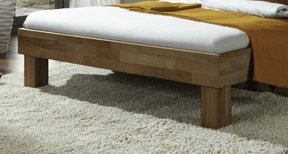100x200 Bett Futonbett Holzbett Wildeiche Massiv Jennifer100E ge�lt