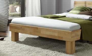 100x200 Bett Futonbett Holzbett Kernbuche Massiv Julia100E ge�lt