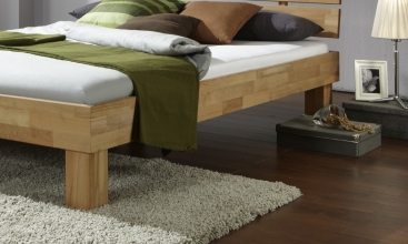 90x200 Bett Futonbett Holzbett Kernbuche Massiv Julia90E ge�lt