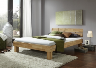 140x200 Bett Futonbett Holzbett Kernbuche Massiv Julia140E ge�lt