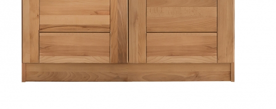 2-trg. Schrank Kleiderschrank Schlafzimmerschrank Kernbuche massiv ge�lt
