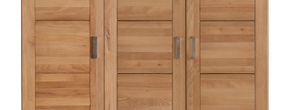 3-trg. Schrank Kleiderschrank Schlafzimmerschrank Kernbuche massiv ge�lt
