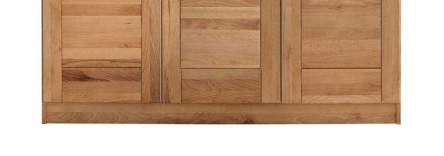 3-trg. Schrank Kleiderschrank Schlafzimmerschrank Kernbuche massiv ge�lt