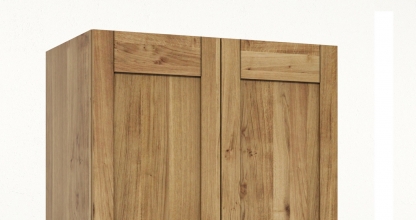2-trg. Schrank Kleiderschrank Schlafzimmerschrank Wildeiche Teilmassiv ge�lt