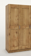 3-trg. Schrank Kleiderschrank Schlafzimmerschrank Wildeiche Teilmassiv ge�lt
