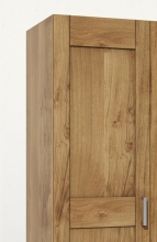 3-trg. Schrank Kleiderschrank Spiegelschrank Wildeiche Teilmassiv ge�lt