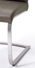 8 Freischwinger=Set Schwing - Stuhl Rabea RABE16BX Kunstleder Braun