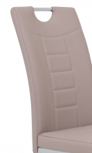 4 St�hle=Set K�chen-Stuhl, Esszimmer-Stuhl Andrea S 34 Kunstleder Cappuccino