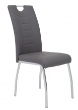 8 St�hle=Set K�chen-Stuhl, Esszimmer-Stuhl Andrea S 52 Kunstleder Grau