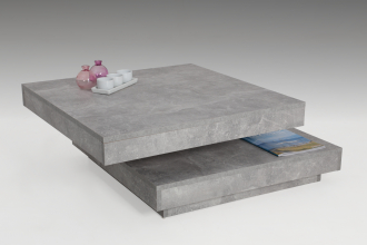78x78 cm Tisch Couchtisch Stuben-Tisch Wohnzimmertisch Ben 04 Betonoptik