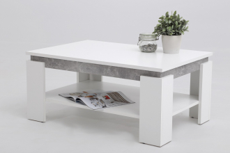 Couchtisch Stubentisch Tisch Tim II 13/04 Dekor Wei� Beton