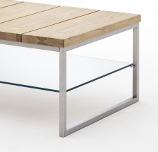 Couchtisch Beistelltisch Tisch Wohnzimmertisch Glas Norge Asteiche Ge�lt