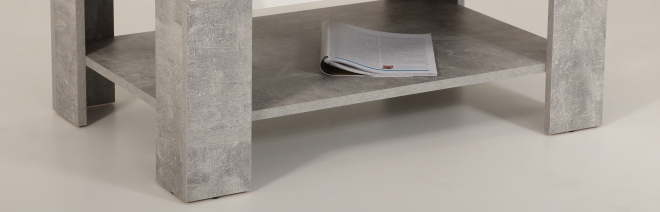Couchtisch Stubentisch Tisch Tim II 04/13 Dekor Beton Wei�