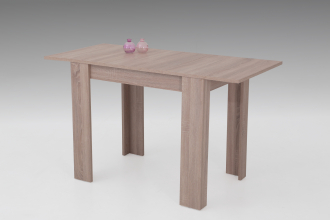 90-130x60 cm Esstisch K�chentisch Tisch Eva 63 ausziehbar Eiche Sonoma Dekor