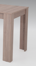 90-130x60 cm Esstisch K�chentisch Tisch Eva 63 ausziehbar Eiche Sonoma Dekor