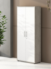 Aktenschrank Schrank 44188BO3 Beton & Wei� matt Dekor, abschlie�bar
